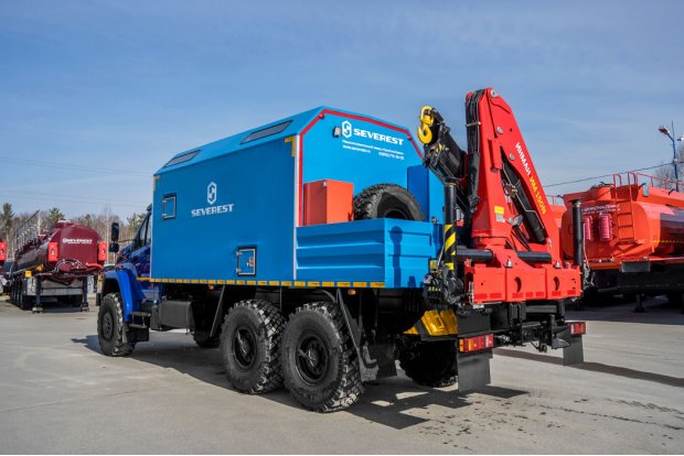 Передвижная мастерская ПАРМ с КМУ ИМ-150N УСТ 5453 Урал 4320-72Е5Г38 NEXT
