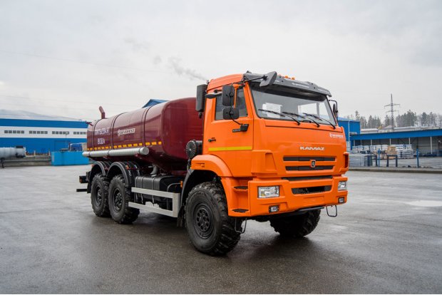 Автоцистерна для воды АЦПТ-10НО УСТ 5453 Камаз 43118 насос, обогрев