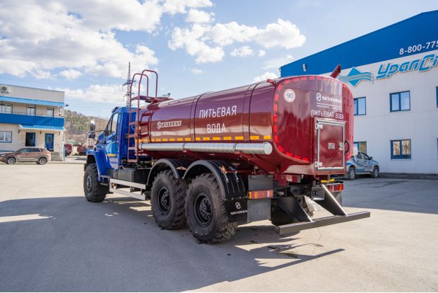 Автоцистерна для воды АЦПТ-10НО УСТ 5453 Урал NEXT 4320-6951-72 насос, обогрев