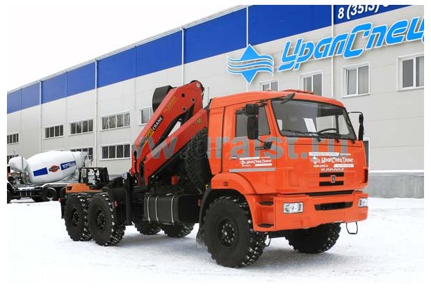 Седельный тягач с КМУ PK-23500А УСТ 5453 Камаз 43118