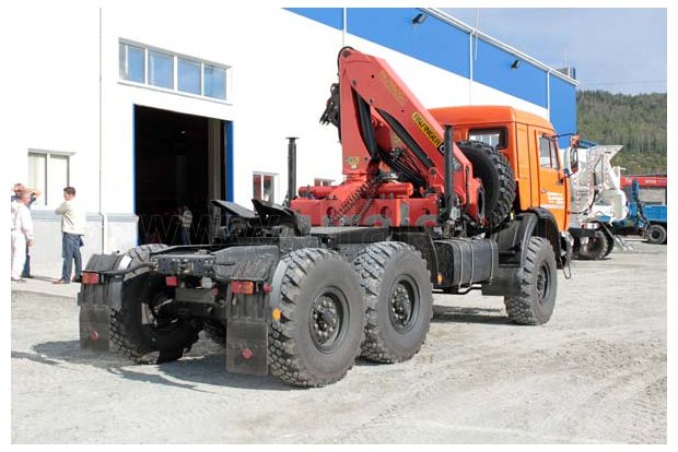 Седельный тягач Камаз с КМУ Palfinger РK-15500