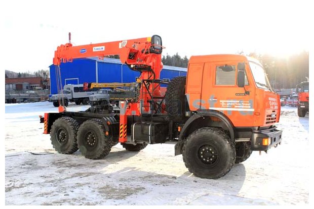 Седельный тягач с КМУ KS-1256G-II УСТ 5453 Камаз 53504-46 (44108)
