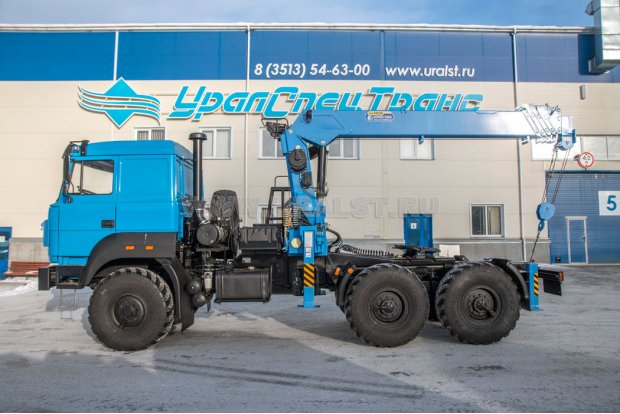 Седельный тягач с КМУ DongYang SS1926 УСТ 5453 Урал 44202-82Е5