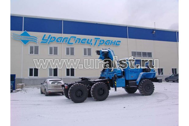 Седельный тягач с КМУ ИМ-150 УСТ 5453 Урал 5557-60Е5