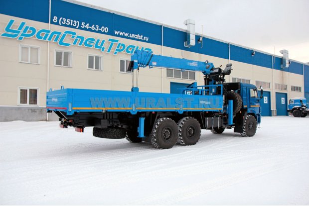 Бортовой с КМУ DongYang SS2036 (тросовый) УСТ 5453 Камаз 43118