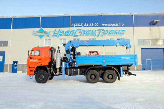 Бортовой с КМУ DongYang SS2725LB УСТ 5453 Камаз 65225