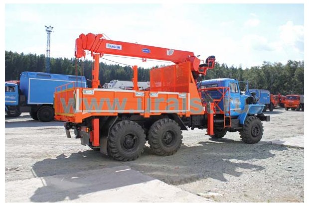 Лесовоз бортовой с Kanglim KS-1256G-II УСТ 54538E Урал 4320