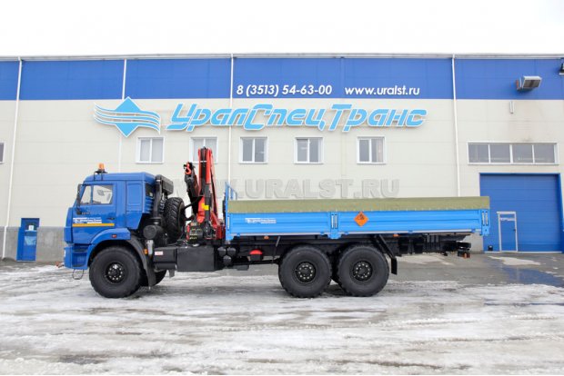 Бортовой автомобиль для ВВ с КМУ PK-23500 УСТ 5453 Камаз 43118