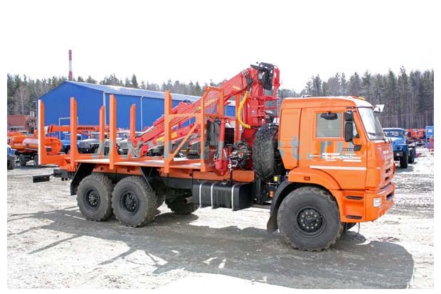 Сортиментовоз Камаз 43118-46 с гидроманипулятором ОМТЛ-70-02