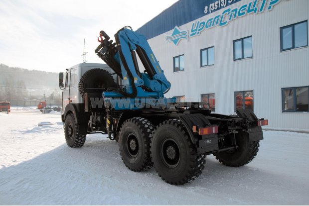Тягач МАЗ 6425X9 с КМУ ИМ-240-04 УСТ