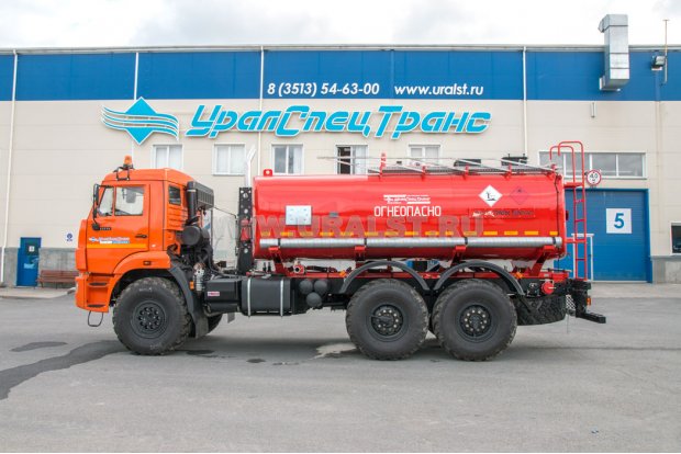 Автоцистерна для нефти АЦН-11Т УСТ 5453 Камаз 43118-50 насос СЦЛ, паровые трубы доработка под ДОПОГ