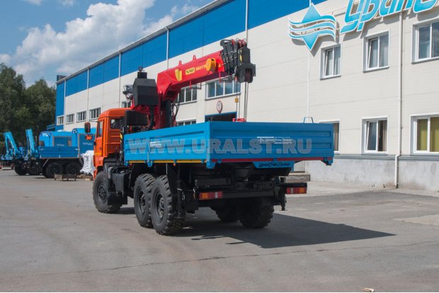 Бортовой с КМУ ИТ-180 (тросовый) УСТ 5453 Камаз 43118 5м