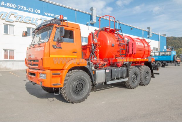 Автоцистерна вакуумная коммунальная МВ-9+1-ОД ВК-6М бак для воды УСТ 5453A3-60 Камаз 43118-50