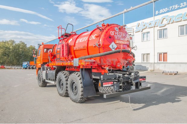 Автоцистерна вакуумная коммунальная МВ-9+1-ОД ВК-6М бак для воды УСТ 5453A3-60 Камаз 43118-50