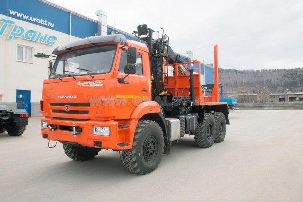 Лесовоз с манипулятором VPL100-76L УСТ 5453 Камаз-43118