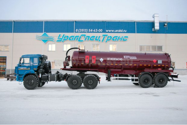 Полуприцеп-цистерна ППЦВ 20-21-ОД PNR УСТ-94651 + Седельный тягач Камаз 53504