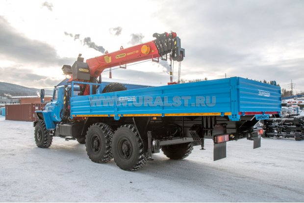 Бортовой с КМУ ИТ-180 (тросовый) УСТ 5453 Урал 4320-1951-60