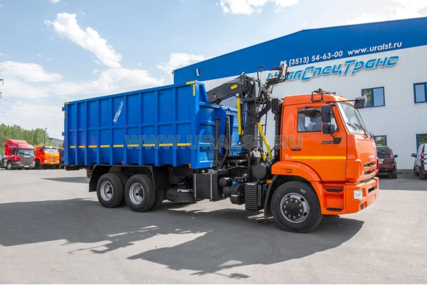 Автомобиль самосвал с КМУ VM10L74М (ломовоз) УСТ 5453 КАМАЗ 65115-50