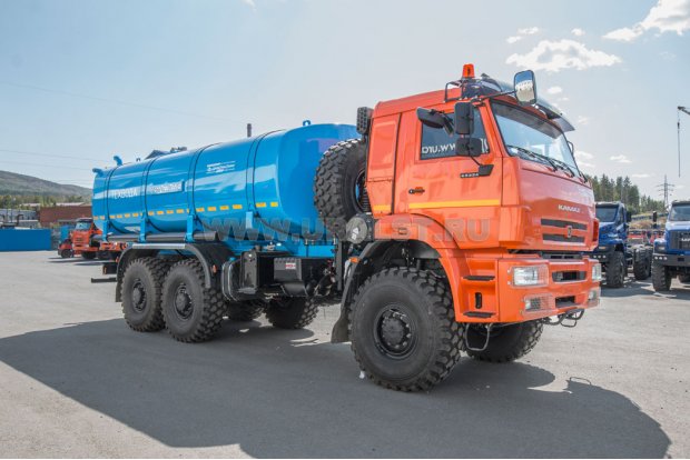Автоцистерна для технической воды АЦВ-15Т УСТ 5453К9 Камаз 65224-53 сп.м