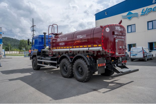 Автоцистерна для питьевой воды АЦПТ-10НО УСТ 5453 Урал 4320-4971-80 насос, обогрев, сп.м.