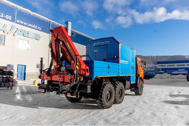 Автофургон АРОК с КМУ ИМ-95 УСТ 5453 Камаз 43118