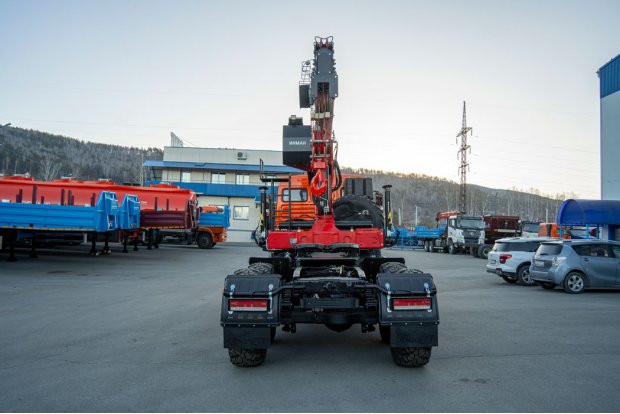 Седельный тягач с КМУ ИТ-150 (тросовый) УСТ 5453 Камаз 43118