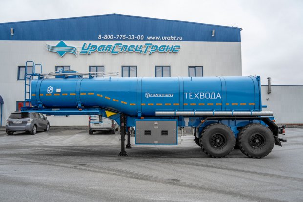 Полуприцеп для технической воды ППЦТВ 20Т-21 ПТ УСТ 9465 рамная, термос ССУ 1490
