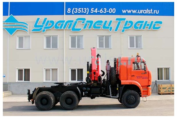 Седельный тягач с КМУ PK-23500В УСТ 5453 Камаз 65225