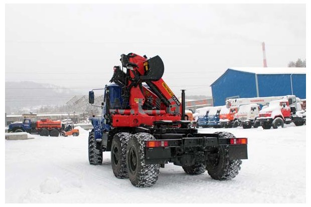 Седельный тягач с КМУ PK-15500A УСТ 5453 Урал 5557-1151-60Е5