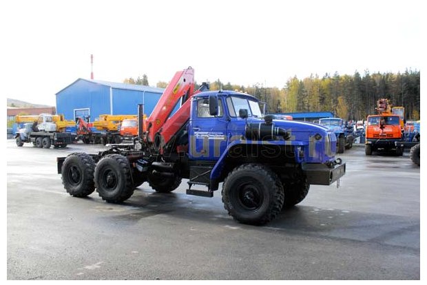 Седельный тягач с КМУ PK-15500А УСТ 5453 Урал 5557-60Е5