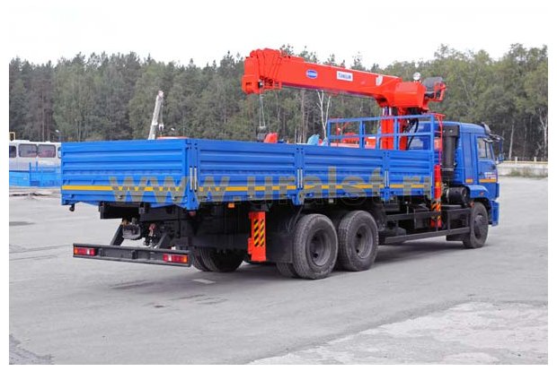 Бортовой Камаз с КМУ Kanglim KS-2056