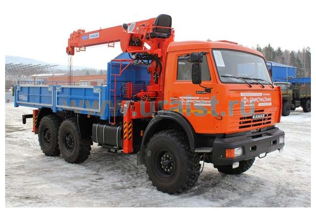 Бортовой Камаз с КМУ Kanglim