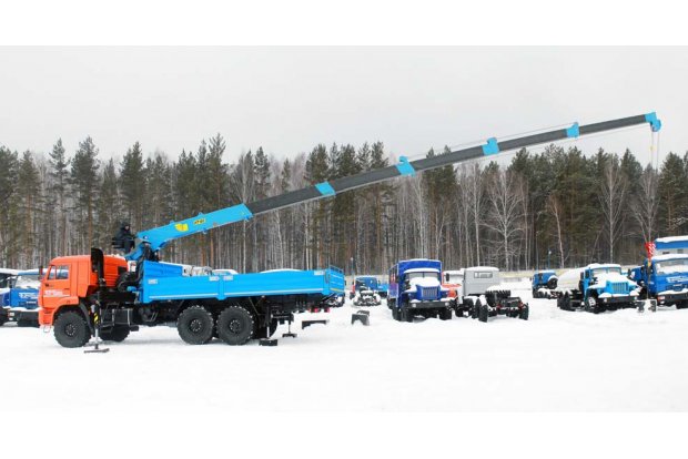 Бортовой с КМУ ИТ-180 (тросовый) УСТ 5453 Камаз 43118-24