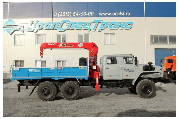 Бортовой с КМУ UNIC UR-V503 Урал 4320-60Е5