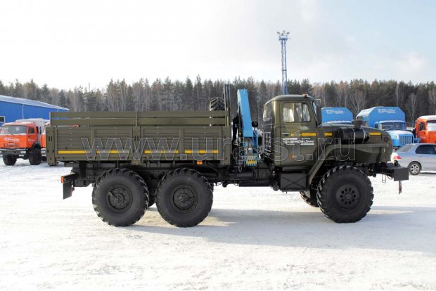 Бортовой с КМУ ИМ-55 Урал 4320