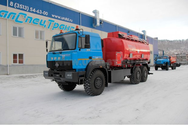 Автотопливозаправщик АТЗ-20-2 УСТ 5453 Урал 63701-1951 доработка под ДОПОГ