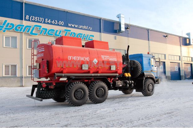 Автоцистерна бензовоз АЦ-20-2 УСТ 5453 Урал-63701К-1951 доработка под ДОПОГ
