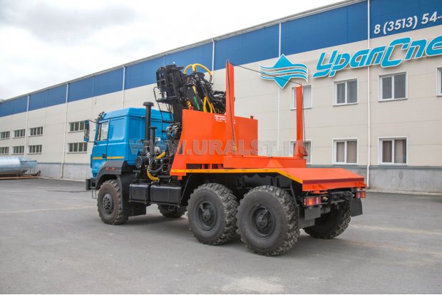 Лесовоз с манипулятором ОМТЛ-120-02 УСТ 5453 Урал М 44202-82Е5