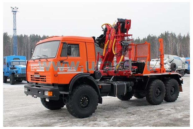 Лесовоз с манипулятором ПЛ 70-01 УСТ 5453 Камаз 43118