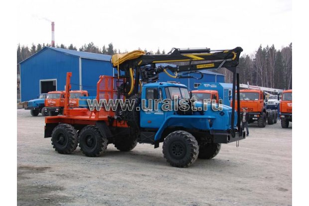 Лесовоз с ГМ ОМТЛ-97 Урал 55571