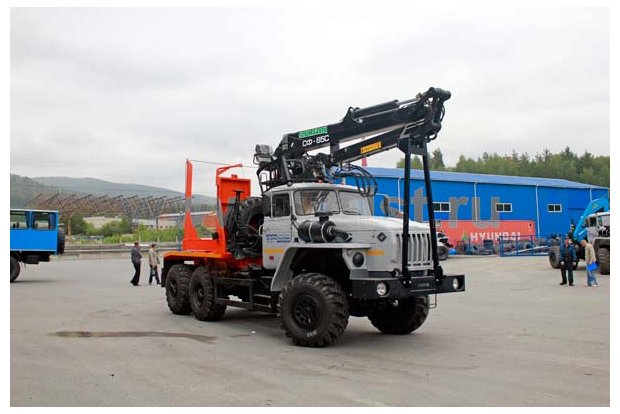 Лесовоз с ГМ СФ-85С Урал 5557-60