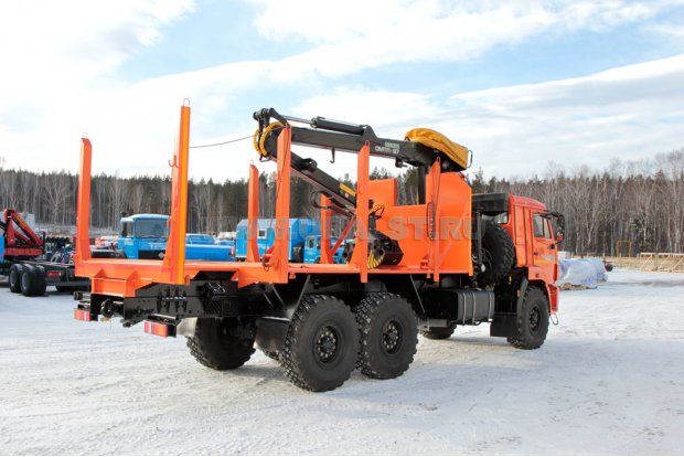 Сортиментовоз с ОМТЛ-97 Камаз 43118-50 ГМ за кабиной