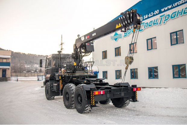 Седельный тягач с КМУ HIAB 190TM (тросовый) УСТ 5453 Урал 44202-82Е5