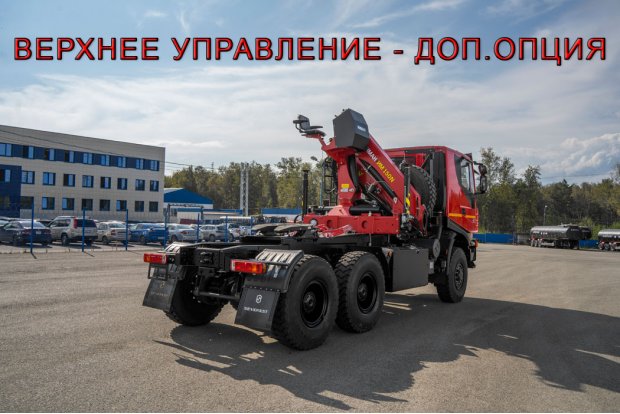 Седельный тягач АМТ N.V.632910 (6х6) с КМУ ИМ-320