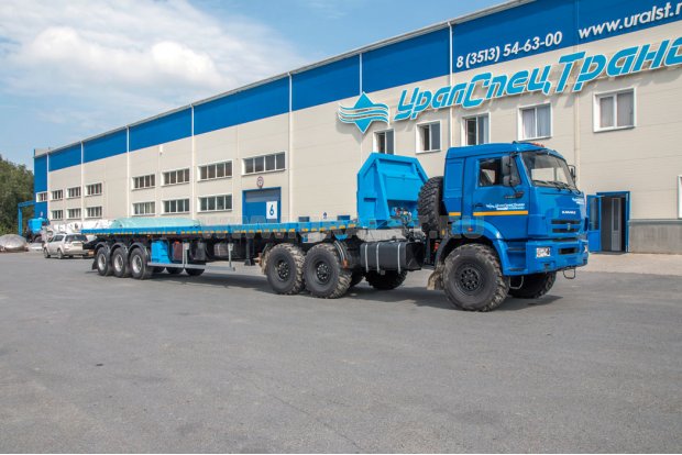 Полуприцеп контейнеровоз ППК 35-32Л-14КБ УСТ-94651 без бортов и коников