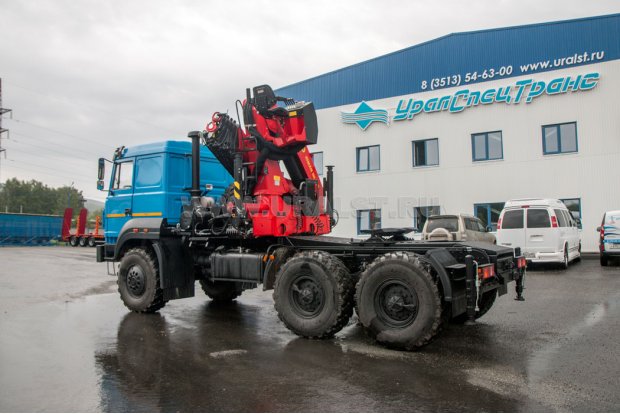 Седельный тягач с КМУ ИМ-320-05 УСТ 5453 Урал 44202-82Е5