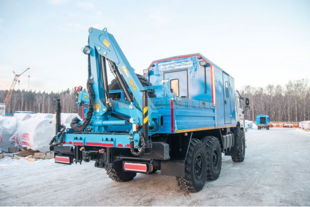 ПАРМ с КМУ ИМ-55 УСТ 5453 Камаз 43118-50 сп. м.