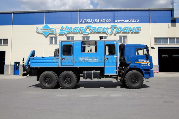 ГПА УСТ 54535 (14+2) с КМУ ИМ-25 Камаз 43118 (Cummins)