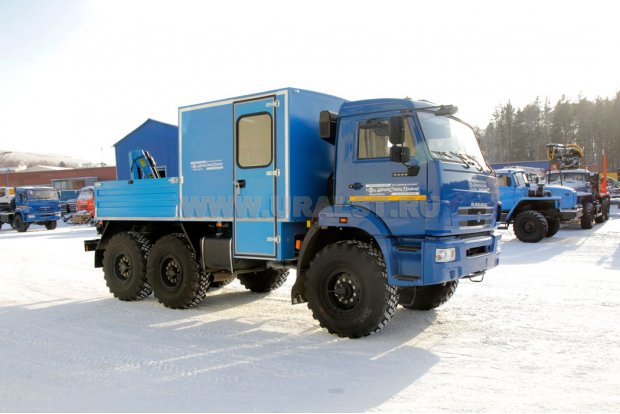 Камаз ГПА 5350-42 с краном-манипулятором ИМ-20
