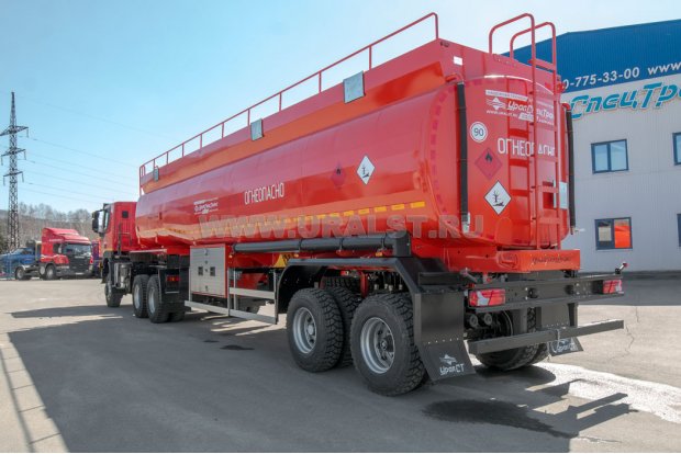 Полуприцеп цистерна ППЦ 42-24Д-4 + Тягач АМТ N.V. 632910 [шины 315-80R22.5]